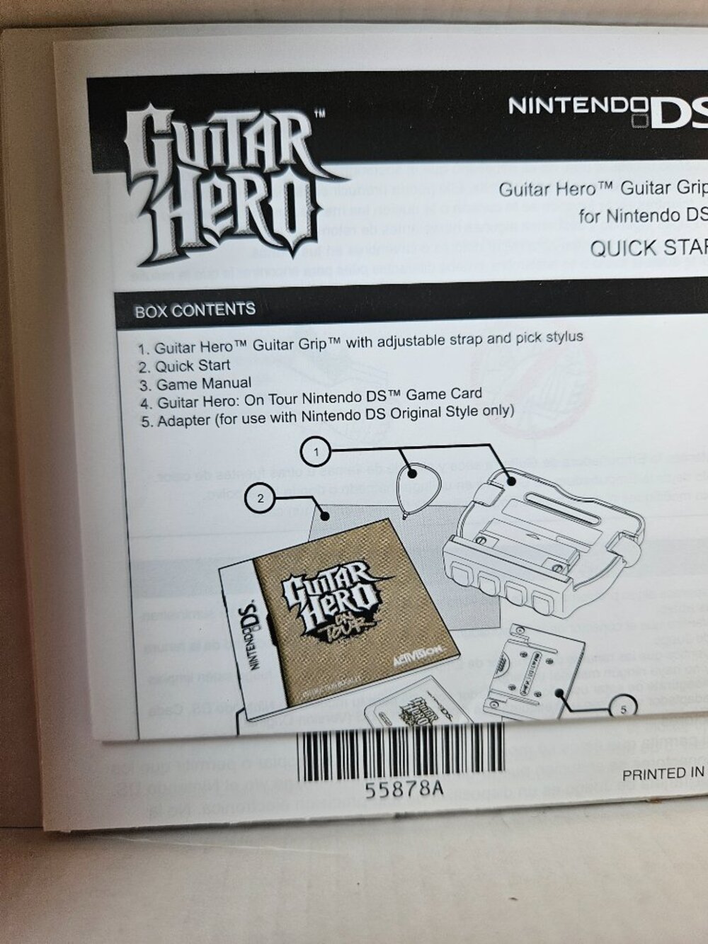 Guitar Hero On Tour Video Game Bundle Nintendo DS with Stickers (No pick stylus) - Picture 6 of 15